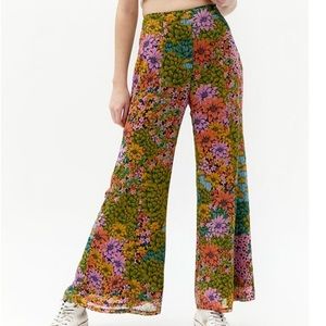 Urban Outfitters UO Skylar Floral Flare Leg Pant